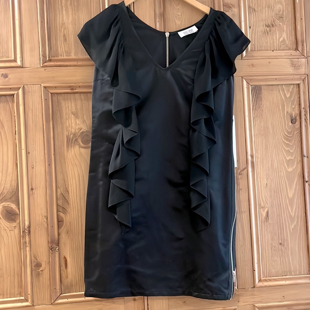 Never Worn Mimi Turner Black Silk Cocktail Dress.